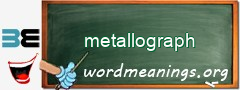 WordMeaning blackboard for metallograph
